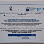 Istituto Istruzione Superiore “Arimondi-Eula”, Piazzetta Baralis. Targa Fondi Europei, PNRR – Next Generation EU